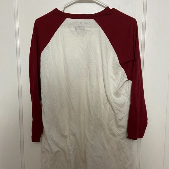 Vintage Macbeth Footwear Standard Logo Baseball T-Shirt - Picture 2 of 2